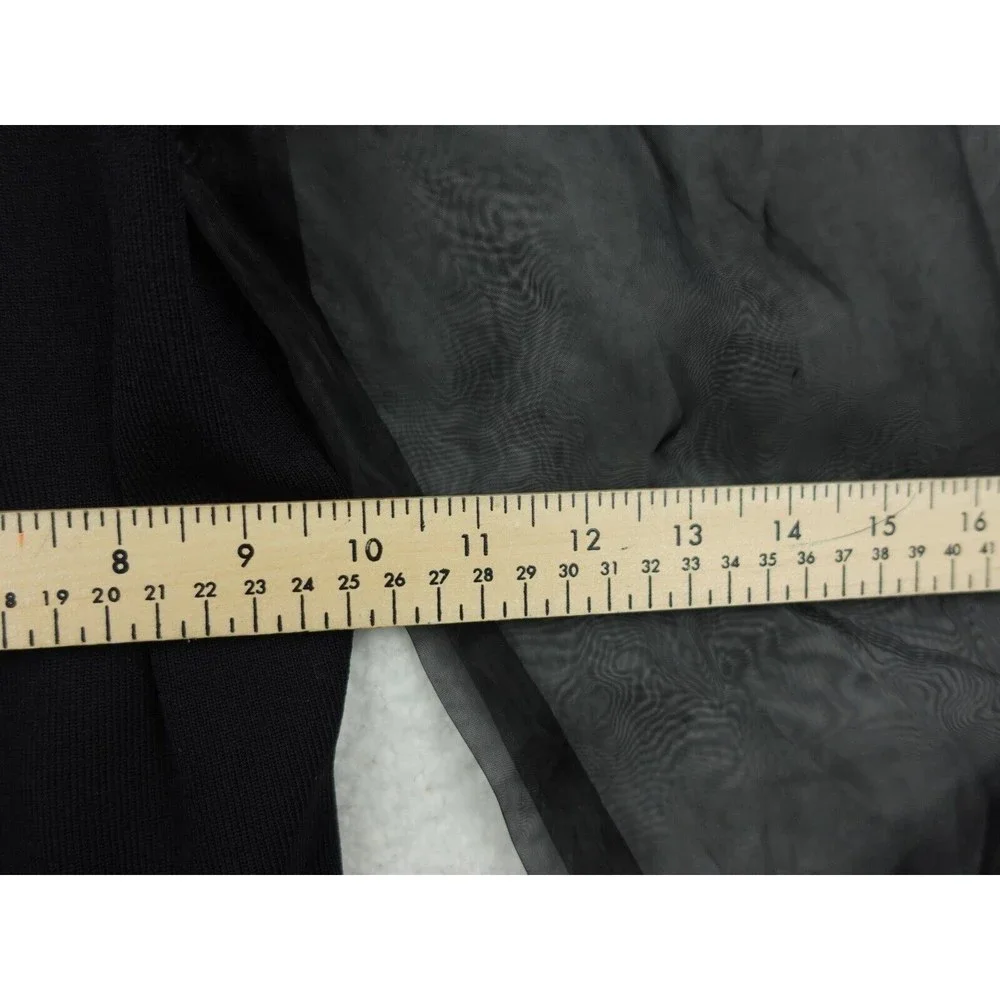 Astr Black Sheer Puff Sleeve Bodysuit